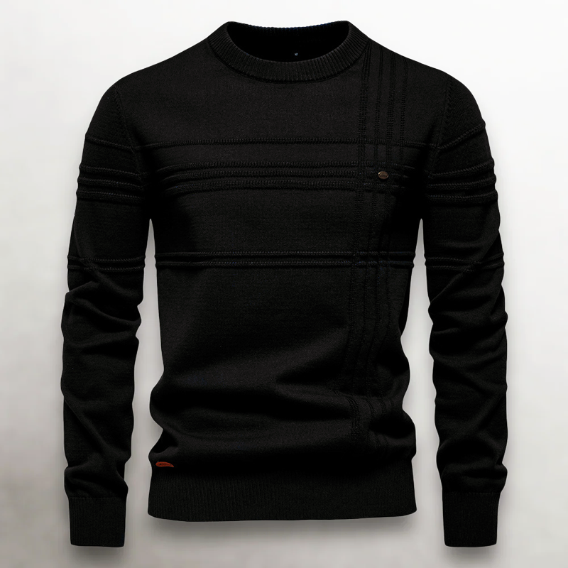 Louis Morel Textured Knit Cotton Sweater