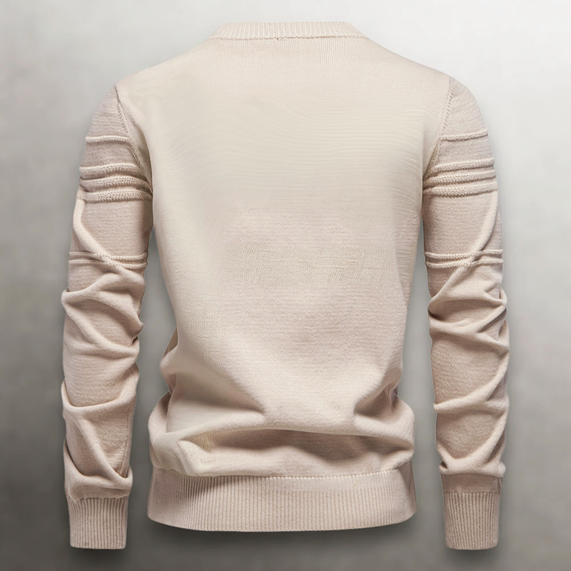Louis Morel Textured Knit Cotton Sweater
