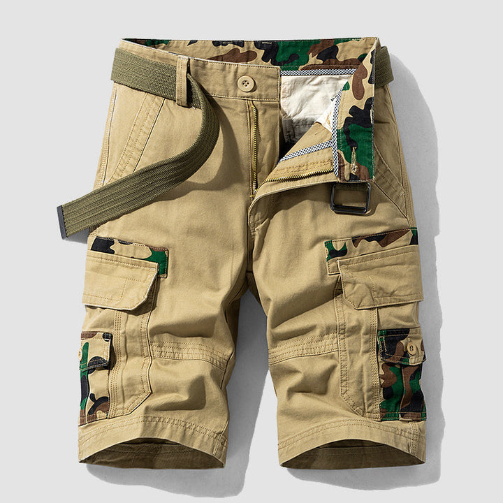 Louis Morel Utility Cargo Shorts with Adjustable Belt