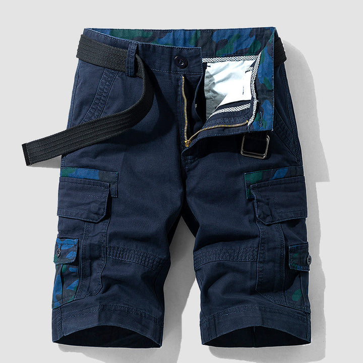 Louis Morel Utility Cargo Shorts with Adjustable Belt