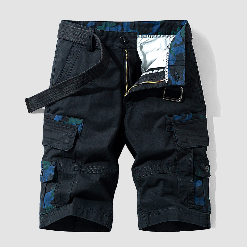 Louis Morel Utility Cargo Shorts with Adjustable Belt