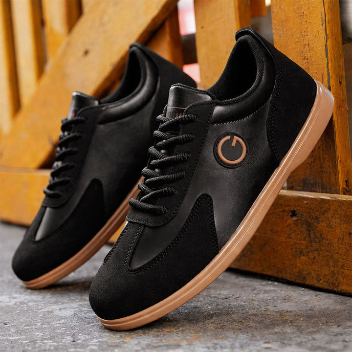 Luke - Men's Dual-Texture Sporty Low-Top Sneakers