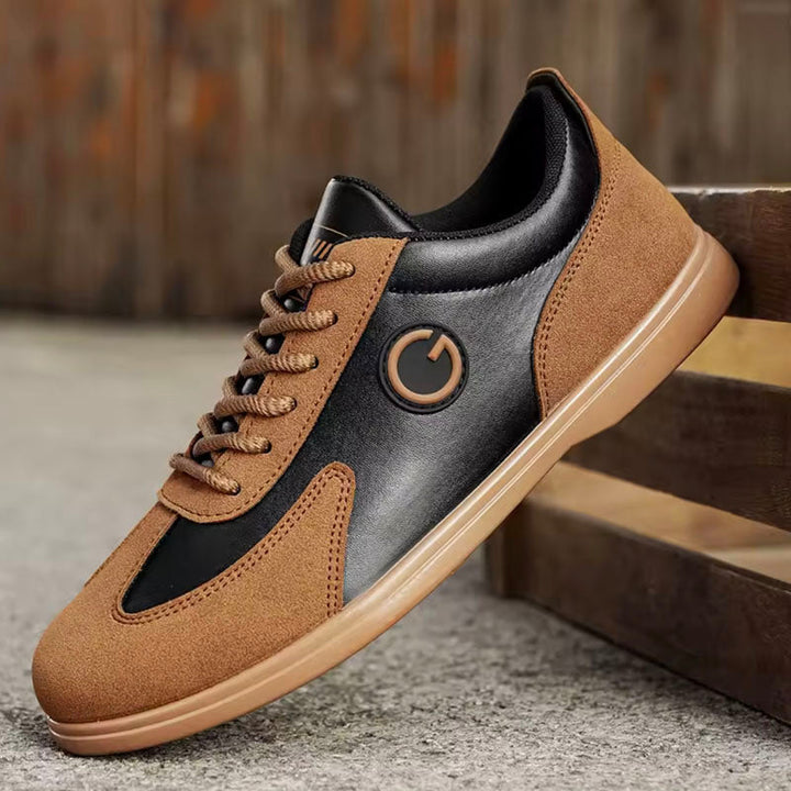 Luke - Men's Dual-Texture Sporty Low-Top Sneakers