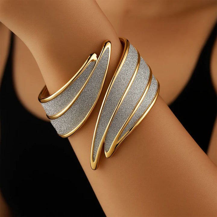 Maison Céleste Sculpted Open Cuff Bracelet