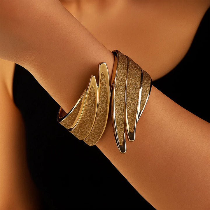 Maison Céleste Sculpted Open Cuff Bracelet