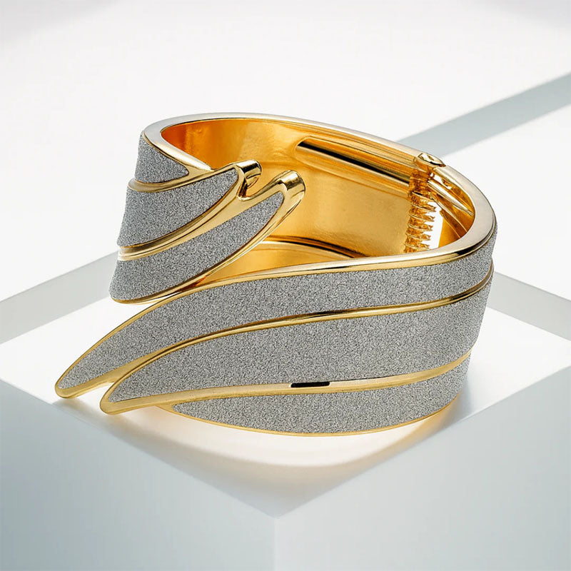 Maison Céleste Sculpted Open Cuff Bracelet