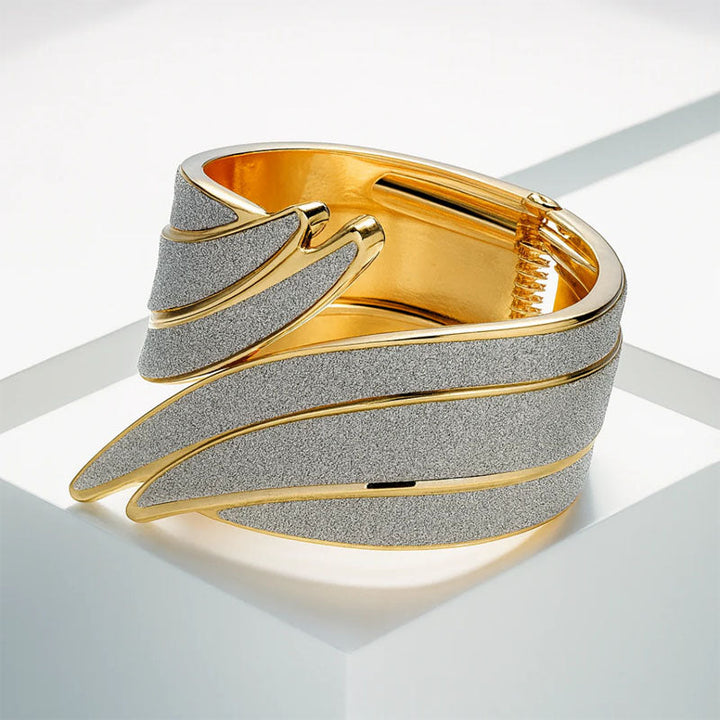Maison Céleste Sculpted Open Cuff Bracelet
