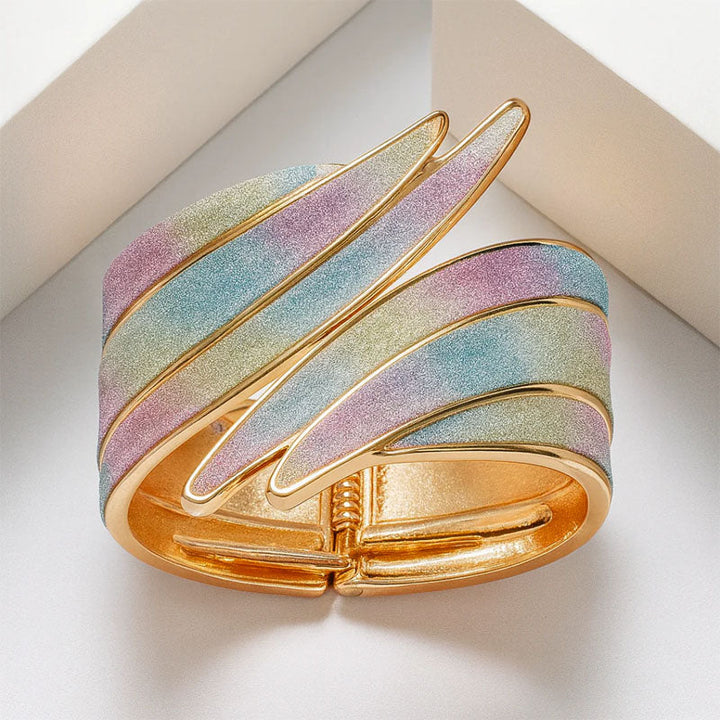 Maison Céleste Sculpted Open Cuff Bracelet