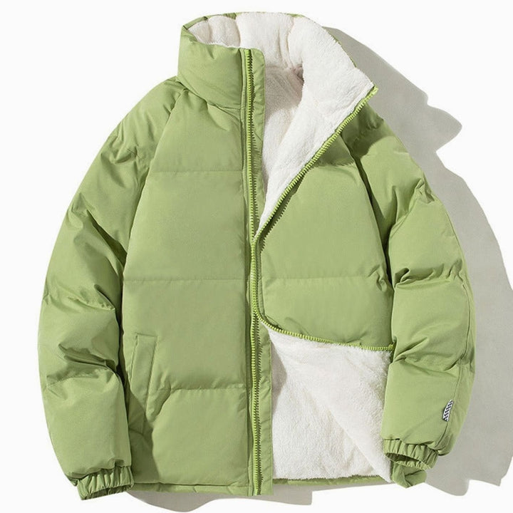 Tatum - Women's Puffer Bomber Jacket with Sherpa Lining