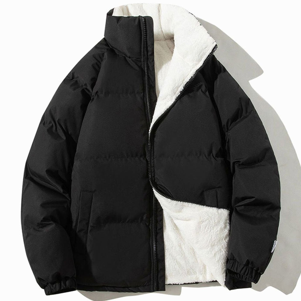 Tatum - Women's Puffer Bomber Jacket with Sherpa Lining