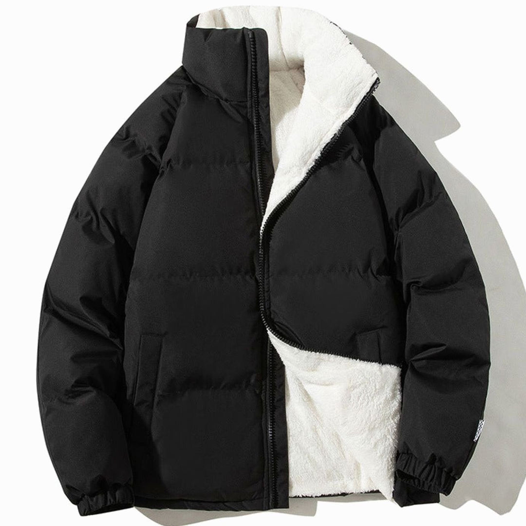 Tatum - Women's Puffer Bomber Jacket with Sherpa Lining