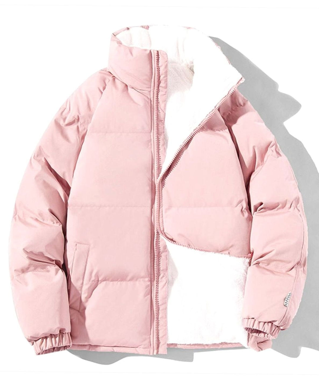 Tatum - Women's Puffer Bomber Jacket with Sherpa Lining
