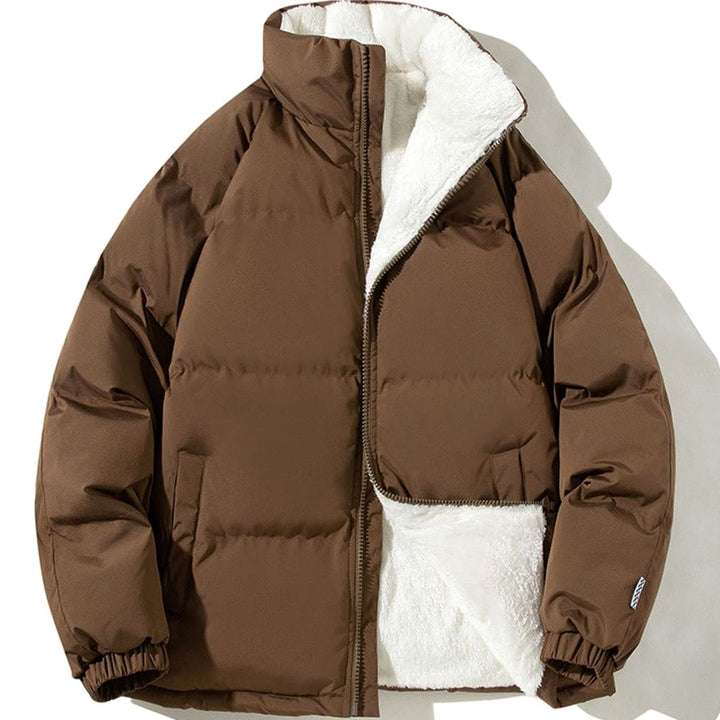 Tatum - Women's Puffer Bomber Jacket with Sherpa Lining