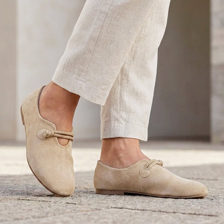 Myla - Women’s Minimal Suede-Look Flats