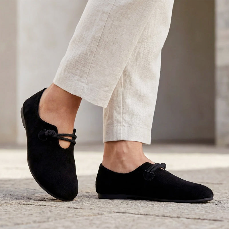 Myla - Women’s Minimal Suede-Look Flats