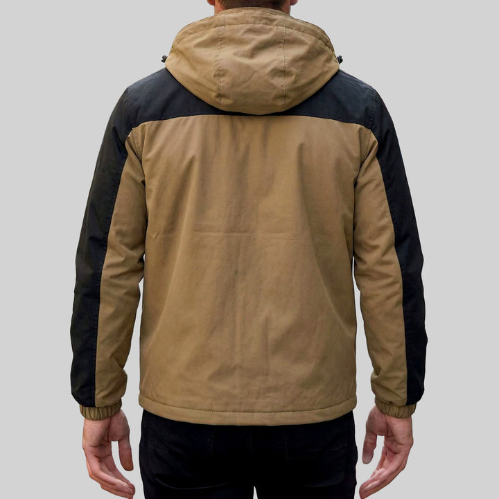 Nathan - Men's Color-Block Hooded Windbreaker Jacket