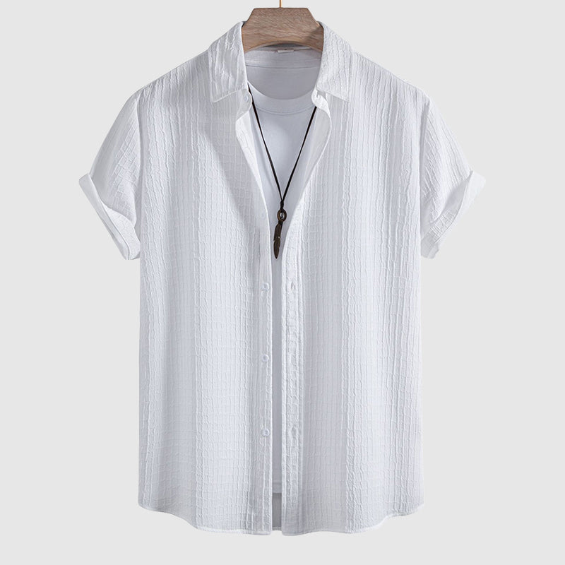 Oliver - Men's Ribbed Stripe Summer Vacation Co-ord Set