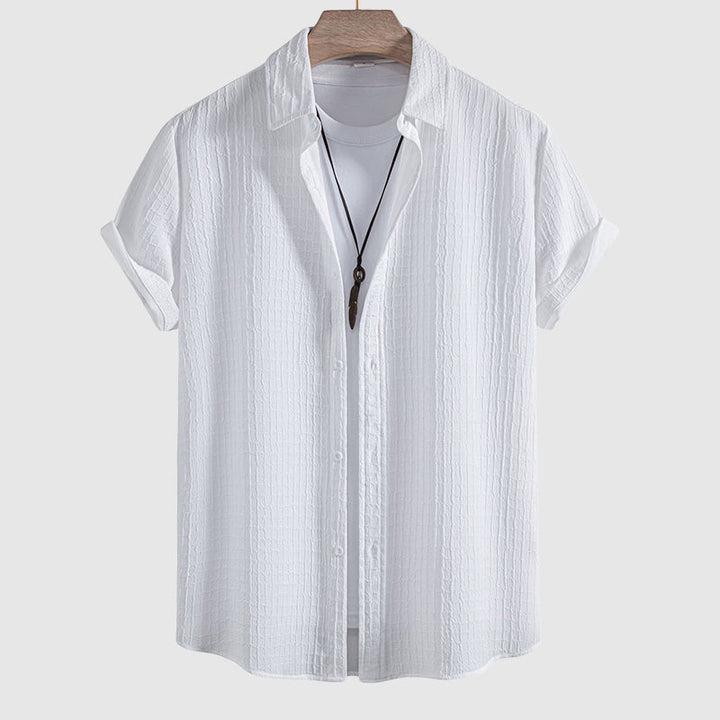 Oliver - Men's Ribbed Stripe Summer Vacation Co-ord Set