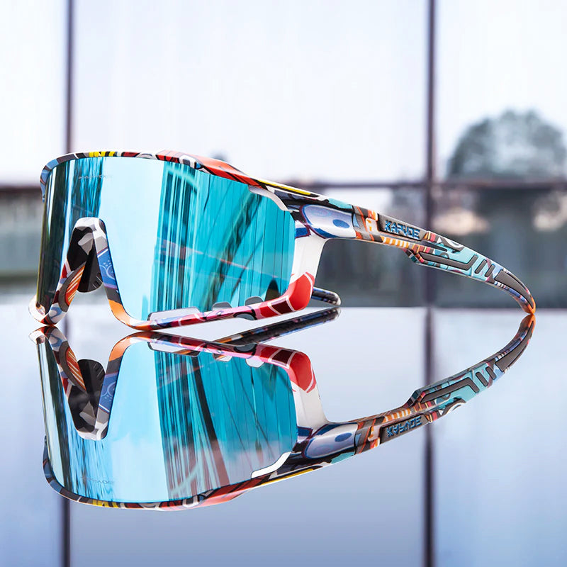 Orien - Graffiti Cycling Sunglasses with Shield Lens