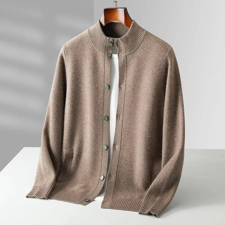 Orion - Men's Button-Front Cashmere Wool Cardigan