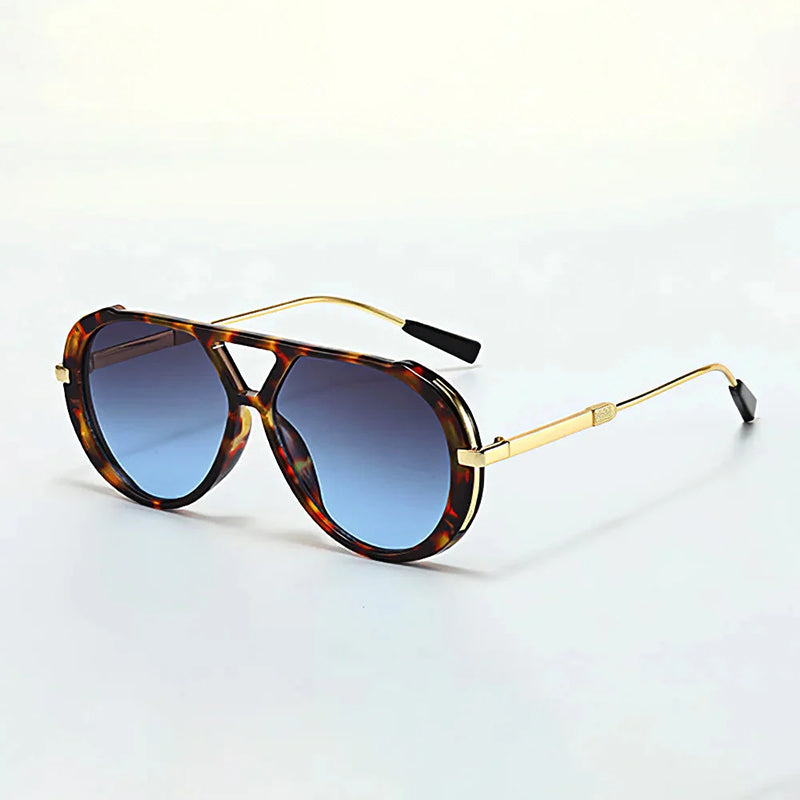 Orvion Retro Tortoise Aviator Sunglasses