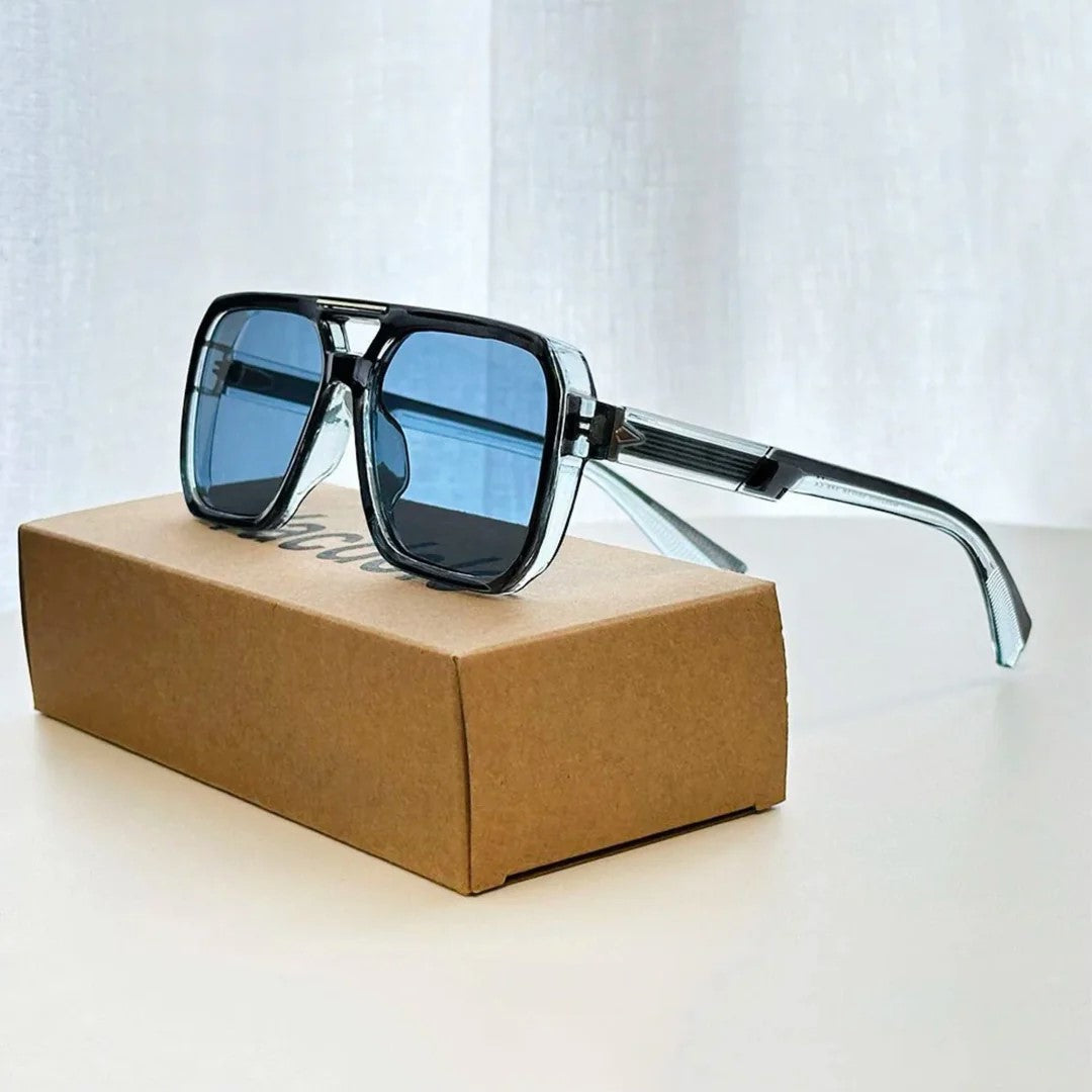 Forma - Oversized Square Frame Aviator Sunglasses
