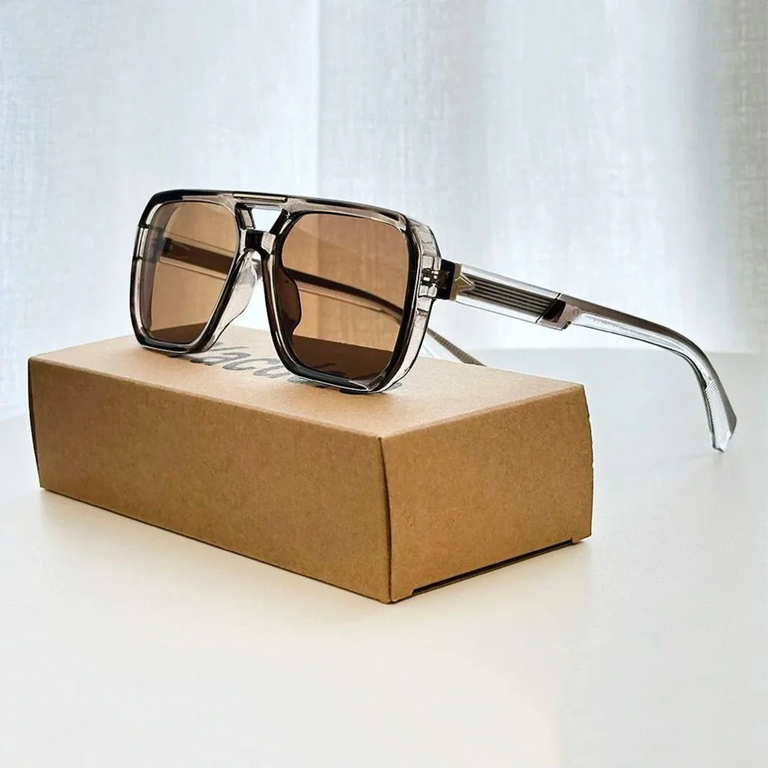 Forma - Oversized Square Frame Aviator Sunglasses