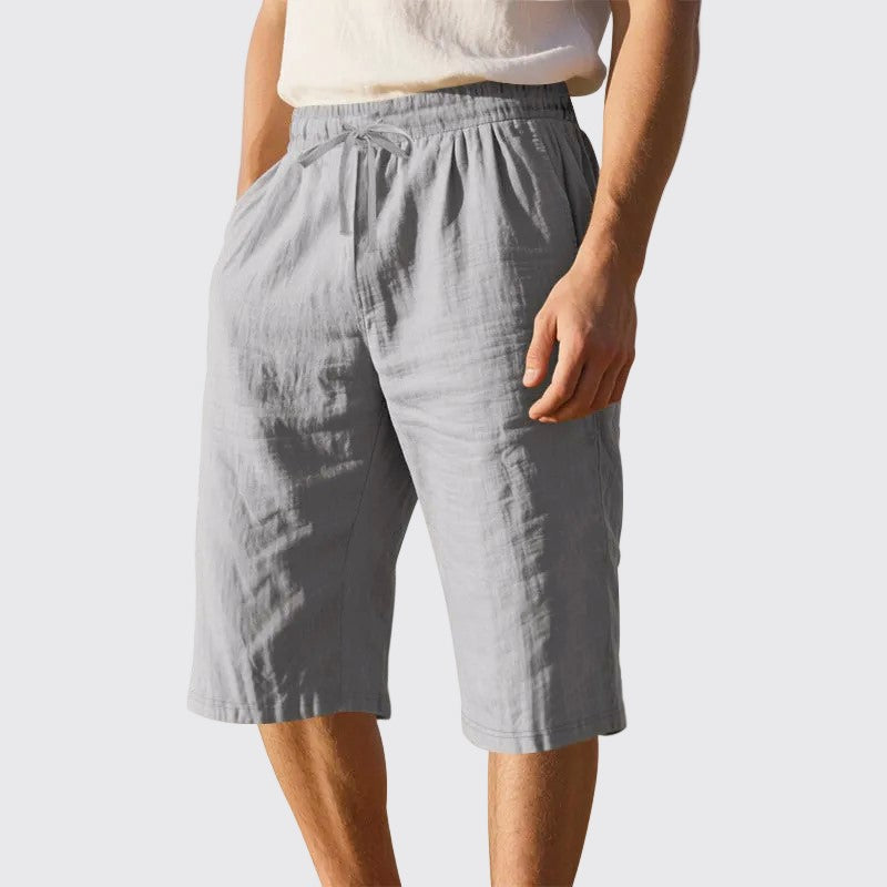 Paul - Men's Drawstring Casual Linen Shorts