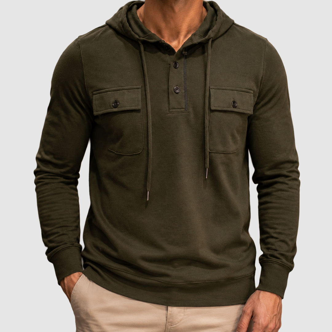 Richard - Men's Utility Hoodie with Chest Pockets