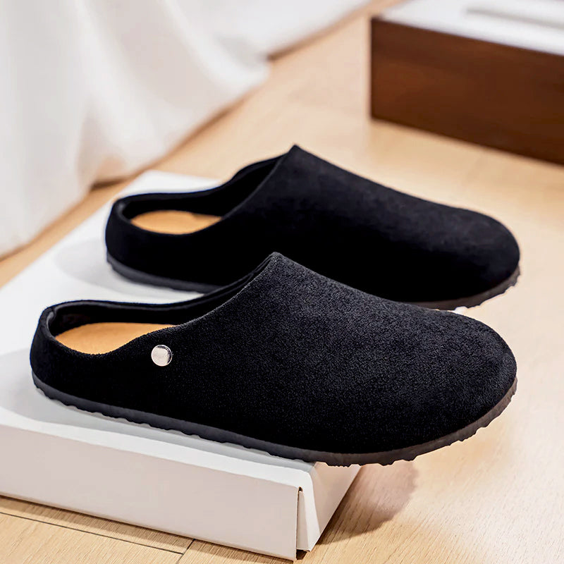 Riley - Women’s Casual Suede-Look Slide Clogs