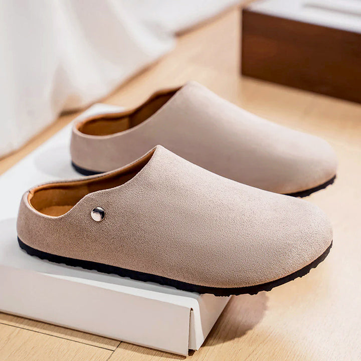 Riley - Women’s Casual Suede-Look Slide Clogs
