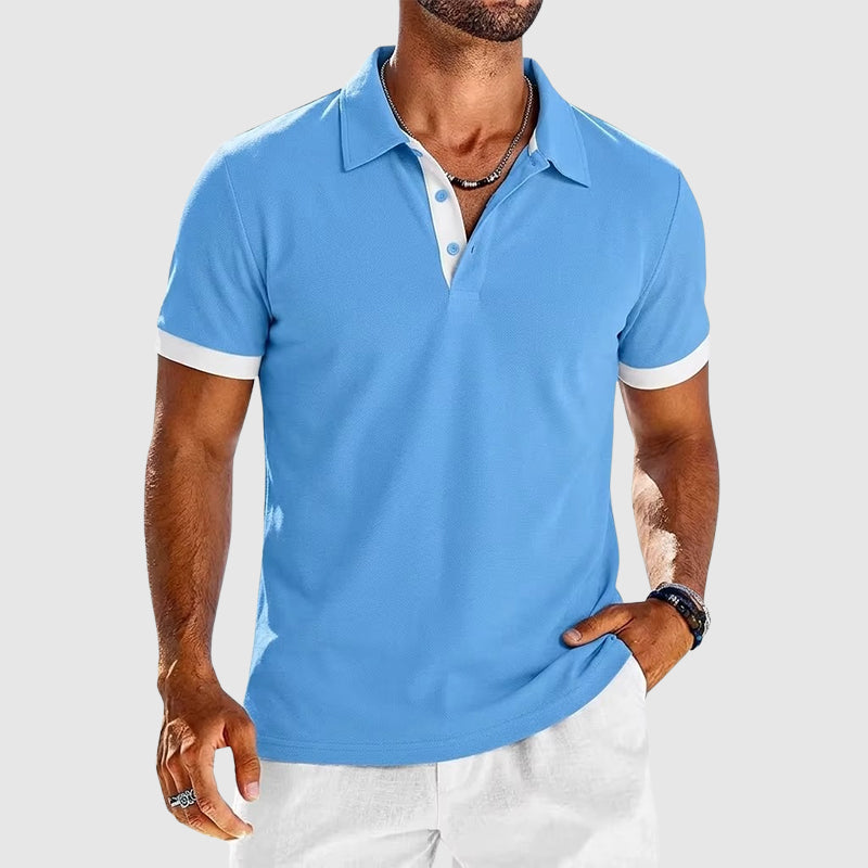 Roger - Men’s Contrast Trim Polo Shirt