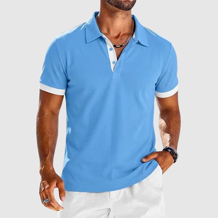 Roger - Men’s Contrast Trim Polo Shirt