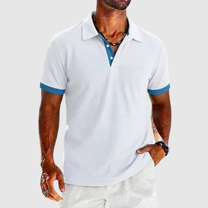 Roger - Men’s Contrast Trim Polo Shirt
