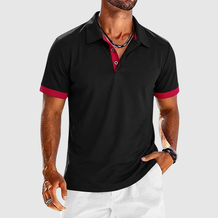 Roger - Men’s Contrast Trim Polo Shirt