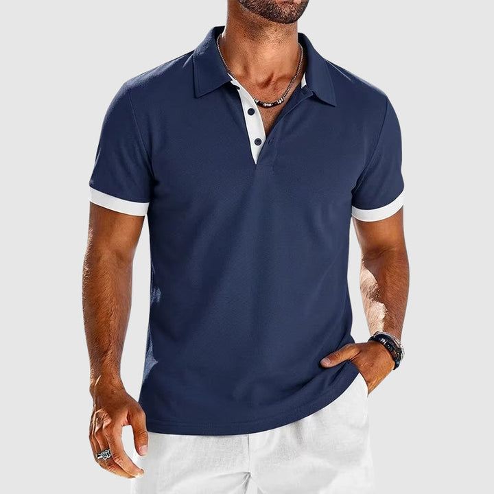 Roger - Men’s Contrast Trim Polo Shirt