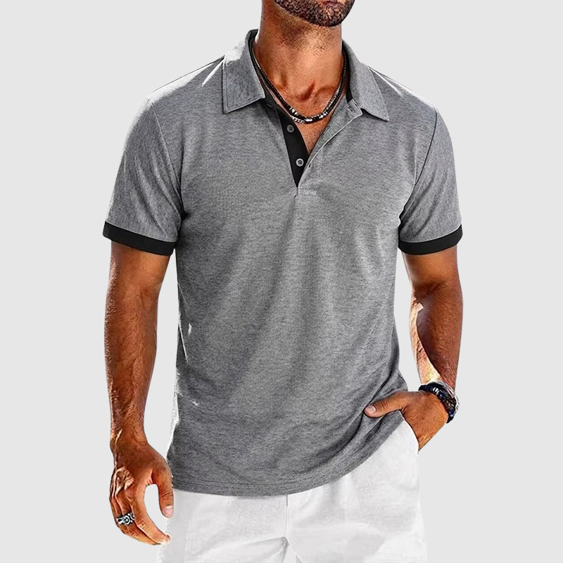 Roger - Men’s Contrast Trim Polo Shirt