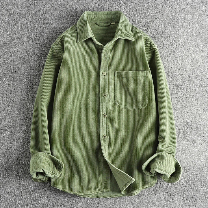 Rory - Men's Classic Corduroy Button-Up Shirt