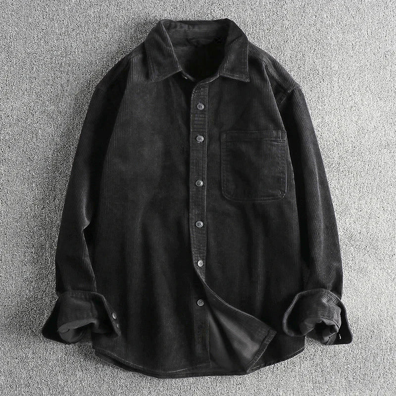 Rory - Men's Classic Corduroy Button-Up Shirt