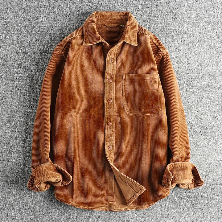 Rory - Men's Classic Corduroy Button-Up Shirt