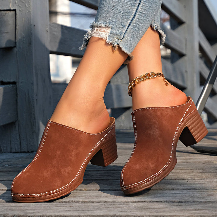 Scarlett - Women's Classic Slip-On Closed Toe Mule Clogs