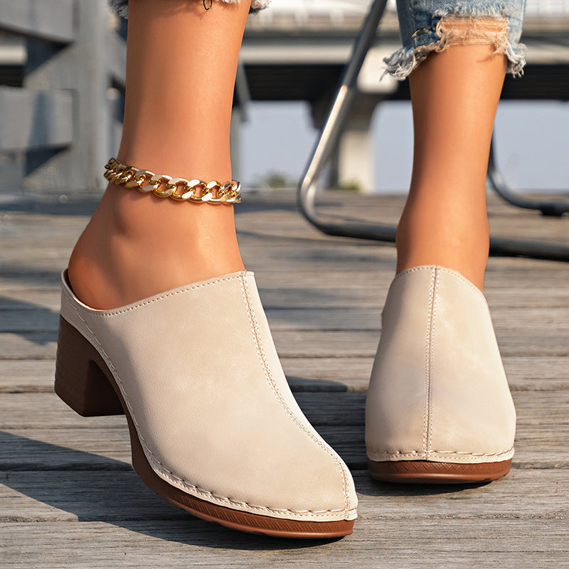 Scarlett - Women's Classic Slip-On Closed Toe Mule Clogs