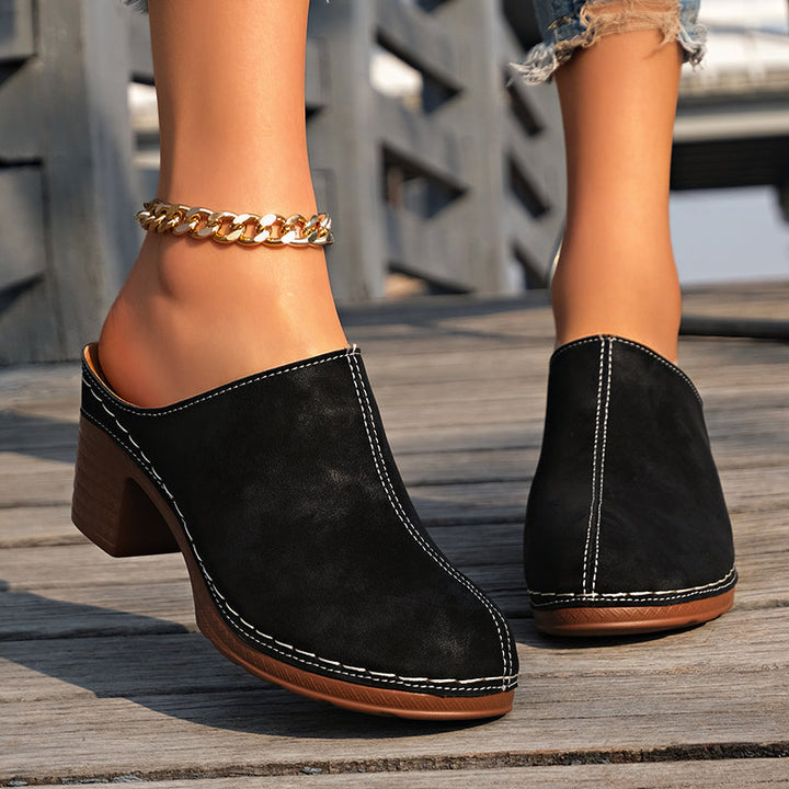 Scarlett - Women's Classic Slip-On Closed Toe Mule Clogs