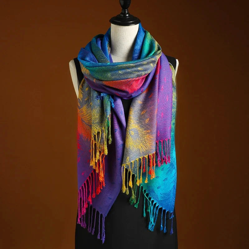 Serenity - Women's Bohemian Fringe Knit Scarf