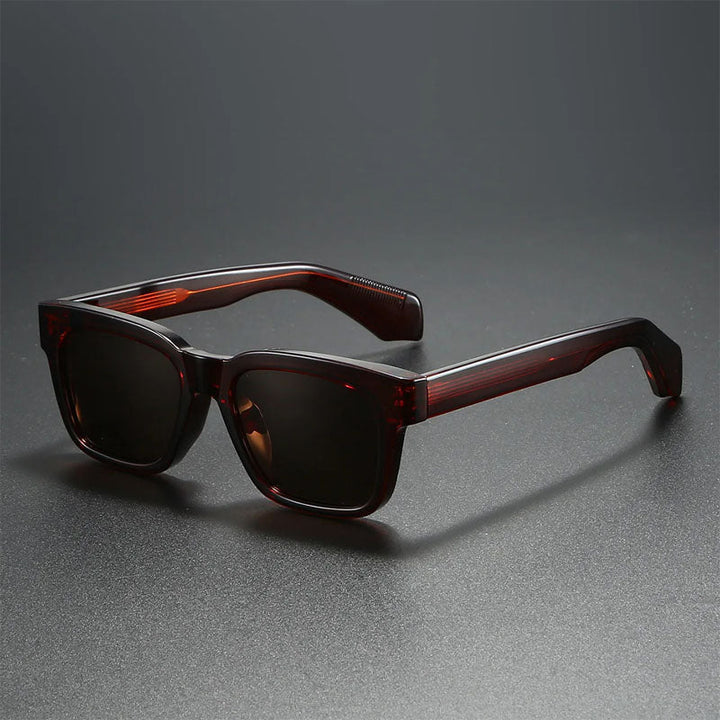 Solen Square Frame Sunglasses with Tinted Lenses