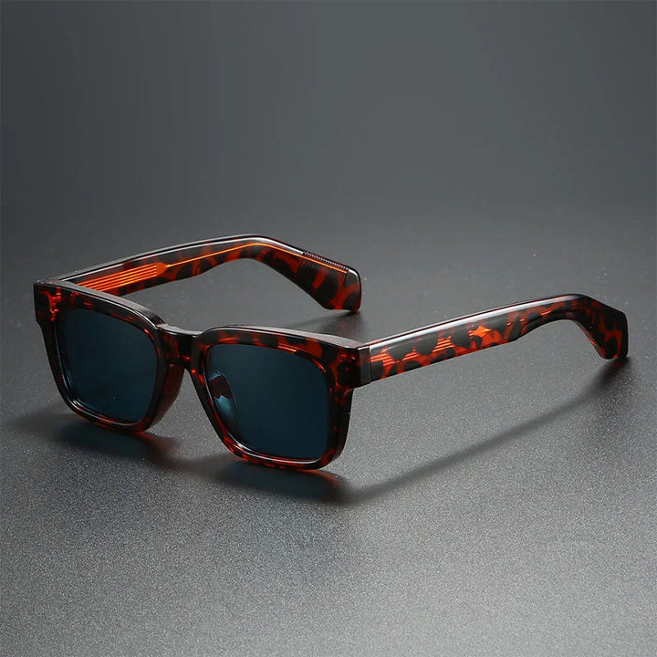 Solen Square Frame Sunglasses with Tinted Lenses