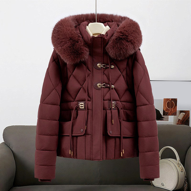 Sydney - Women’s Quilted Puffer Jacket with Faux Fur Hood