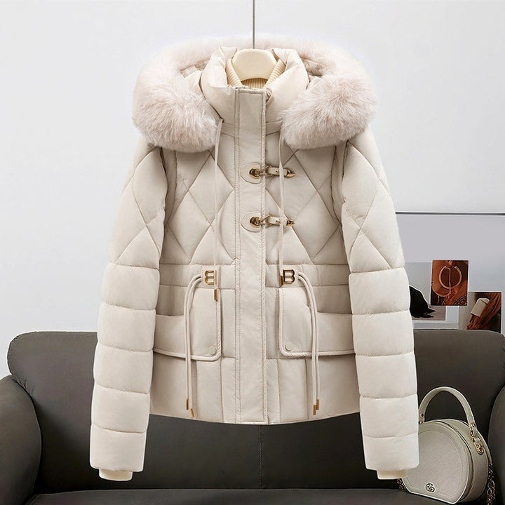 Sydney - Women’s Quilted Puffer Jacket with Faux Fur Hood
