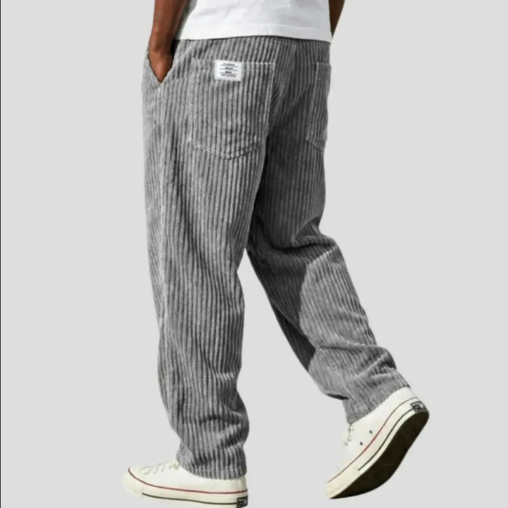 Timothy - Textured Relaxed Fit Corduroy Summer Pants