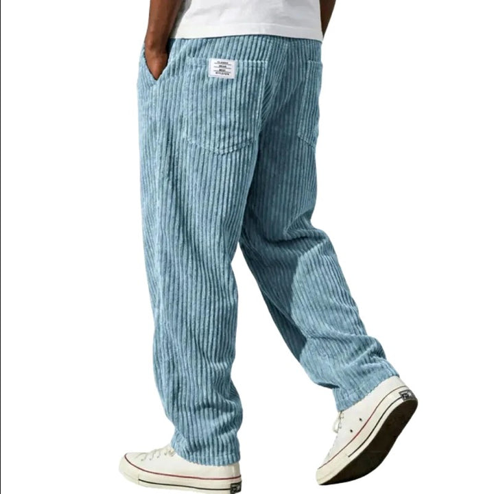 Timothy - Textured Relaxed Fit Corduroy Summer Pants